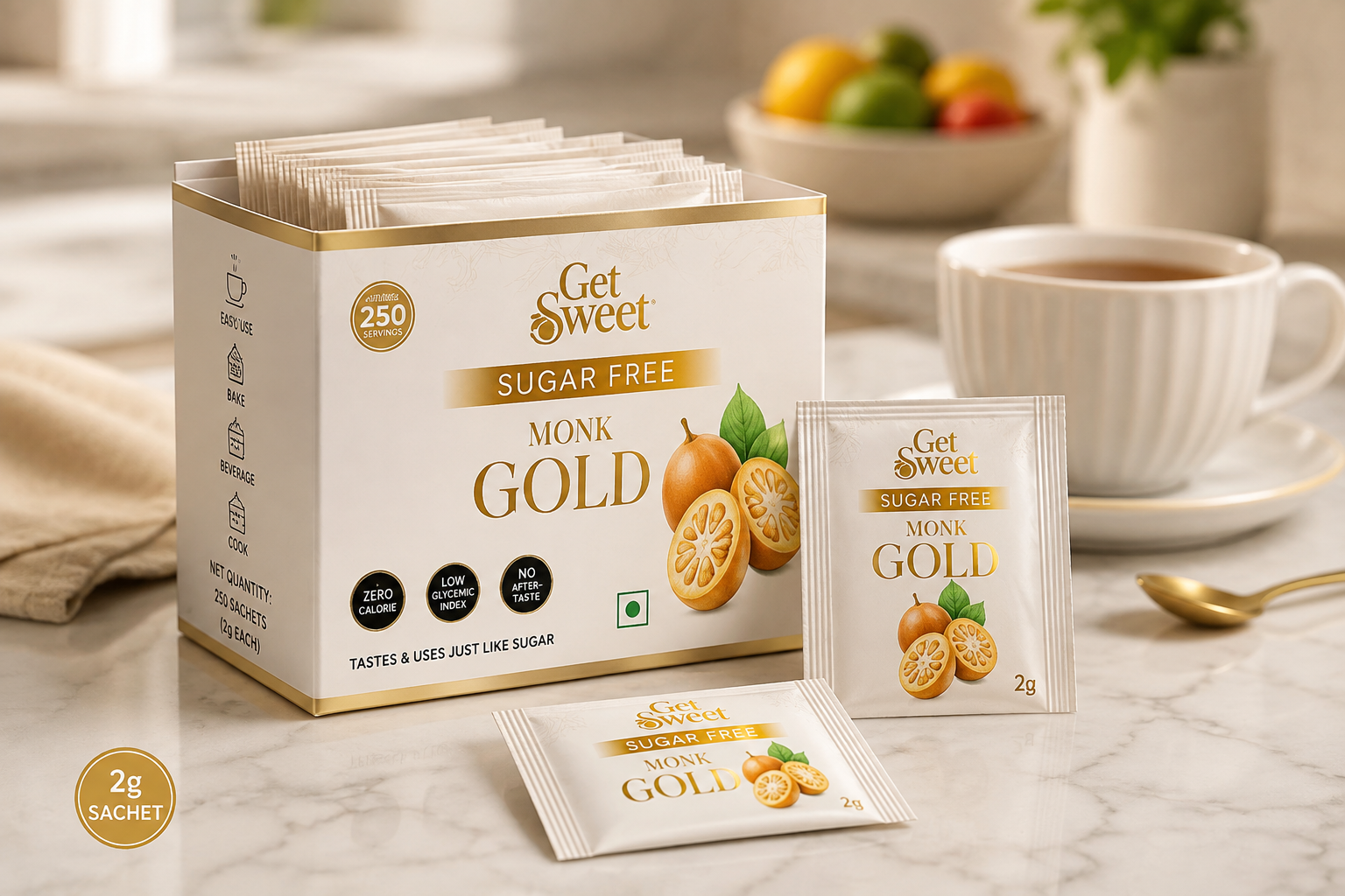 Monk Gold Travel Sachets